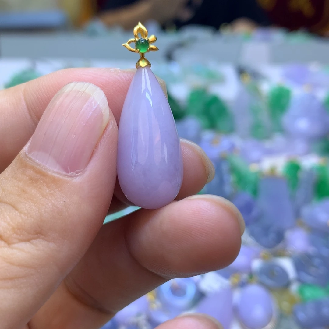 翡翠颈饰18K金镶嵌bachibabanm