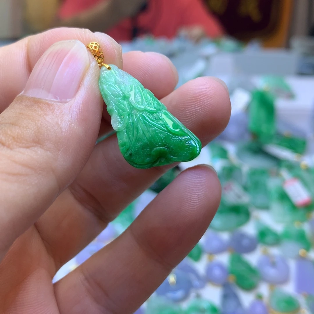 翡翠颈饰18K金镶嵌baxibachub
