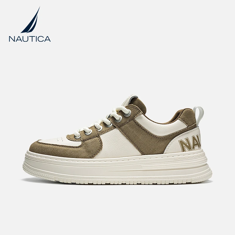 nautica/诺帝卡男鞋厚底时尚休闲复古潮流百搭舒适板鞋