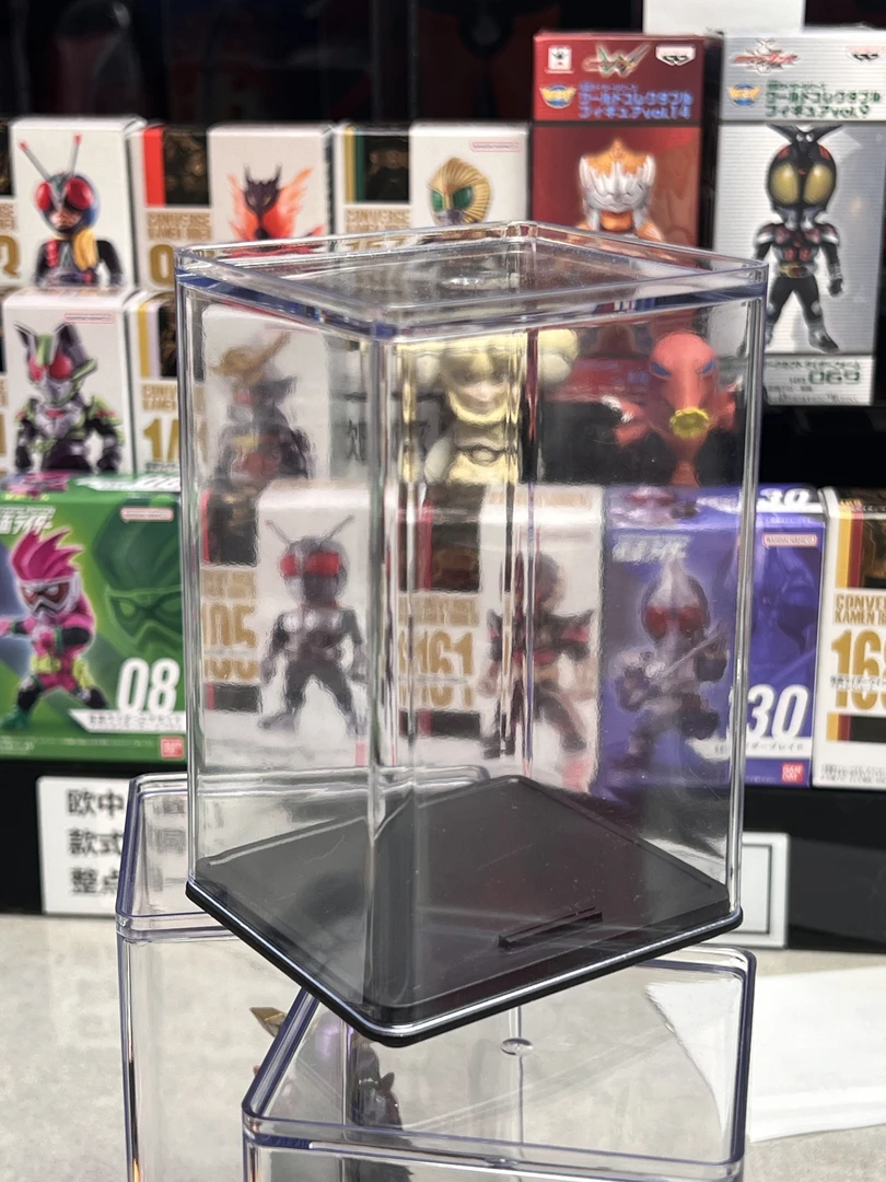 亚克力高透展示盒子收纳防尘架单个假面骑士模型手办公仔可堆叠
