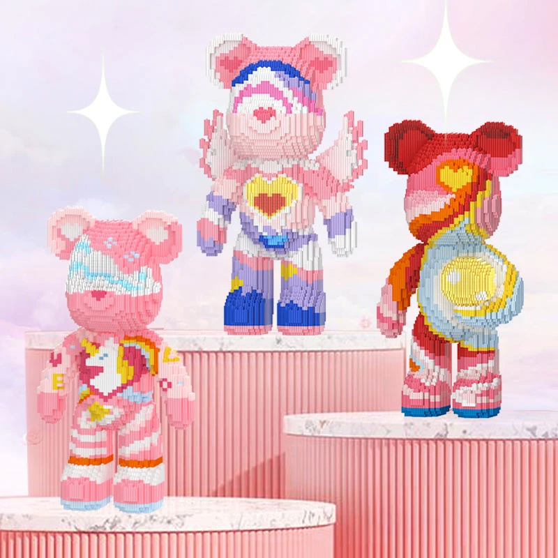 【暴力熊】潮玩积木梦幻系列国潮玩具