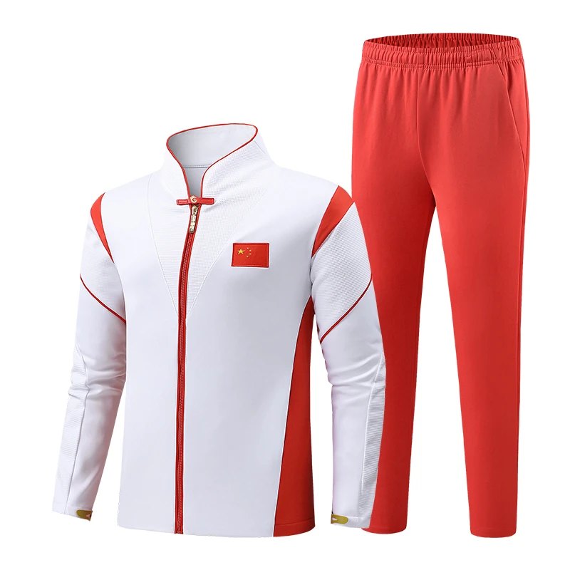 中国队运动会出场服男女体育生团体服训练领奖服队服春秋运动套装
