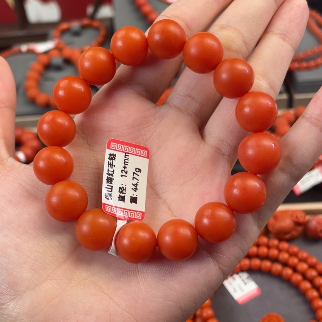 南红玛瑙12+mm 单圈未镶嵌