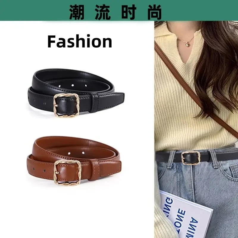 CKRUSK新款女款女士时尚装饰牛仔裤腰带气质网红韩版百搭潮流