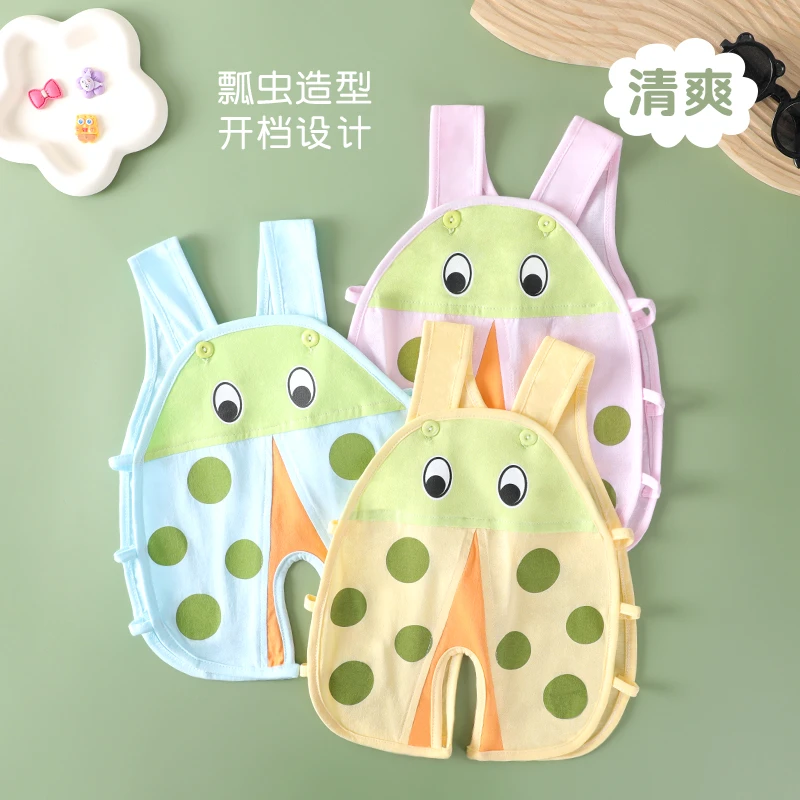 婴儿夏装连体衣哈衣纯棉瓢虫夏天宝宝夏季琵琶爬服新生儿衣服男女