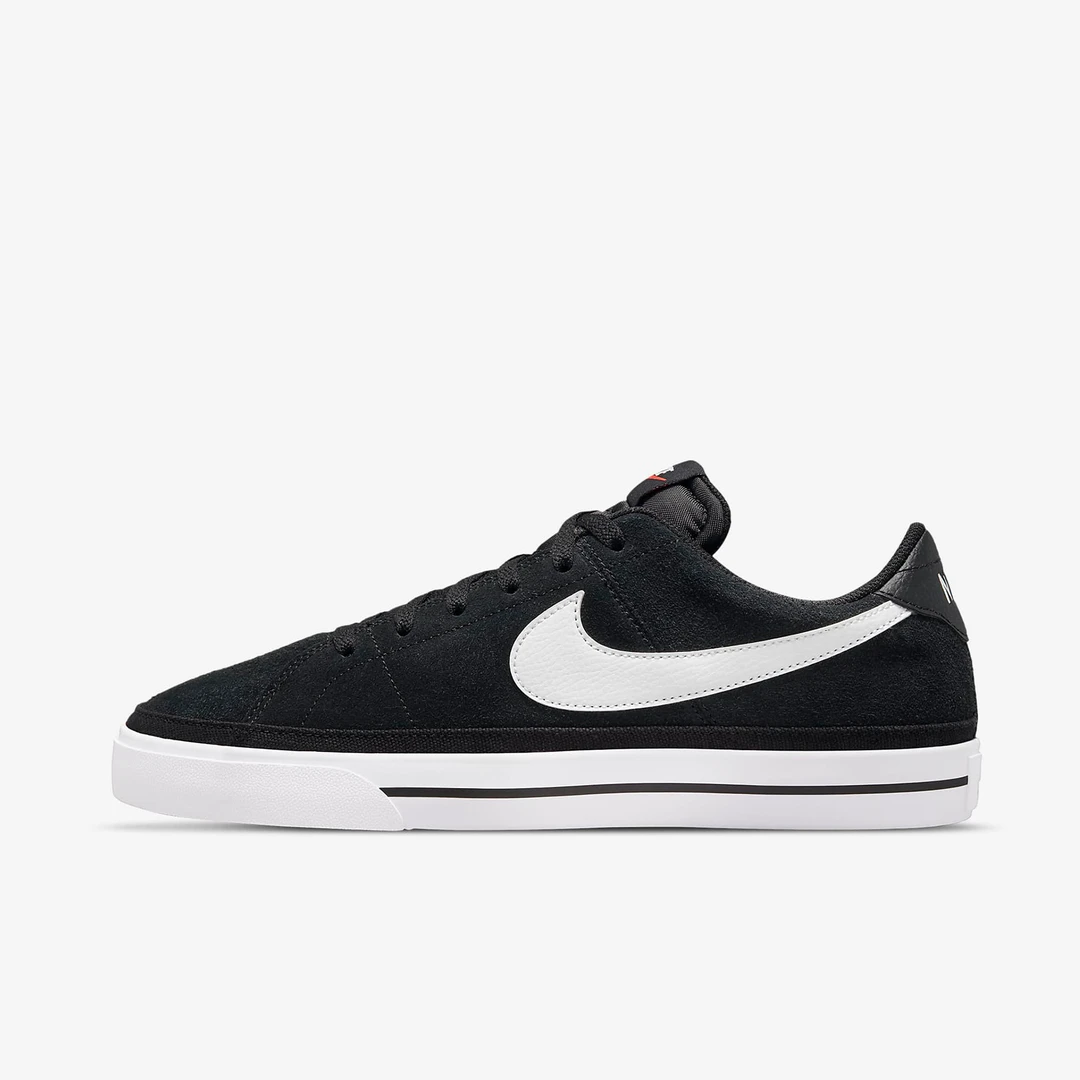 Nike court legacy suede 黑白男款低帮运动休闲鞋 dh0956-001