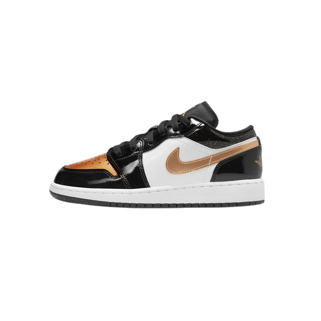 Air Jordan 1 Low GS Gold Toe AJ1潮流篮球鞋黑金脚趾DR6970-071