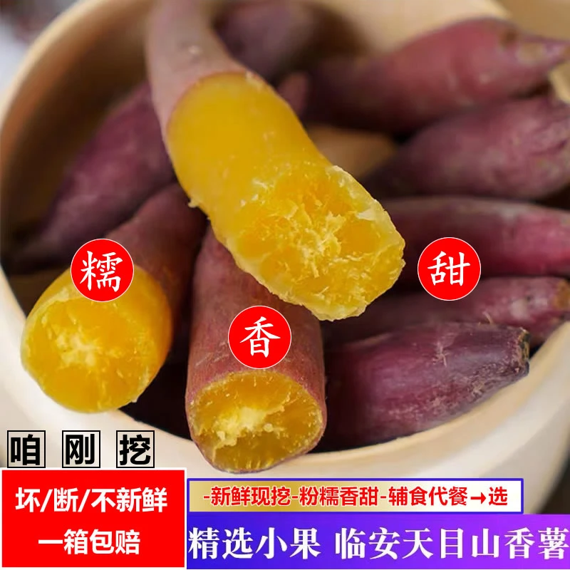 8斤正宗原味天目山小香薯好吃糯甜海南沙地板栗薯小红薯地瓜3/5斤