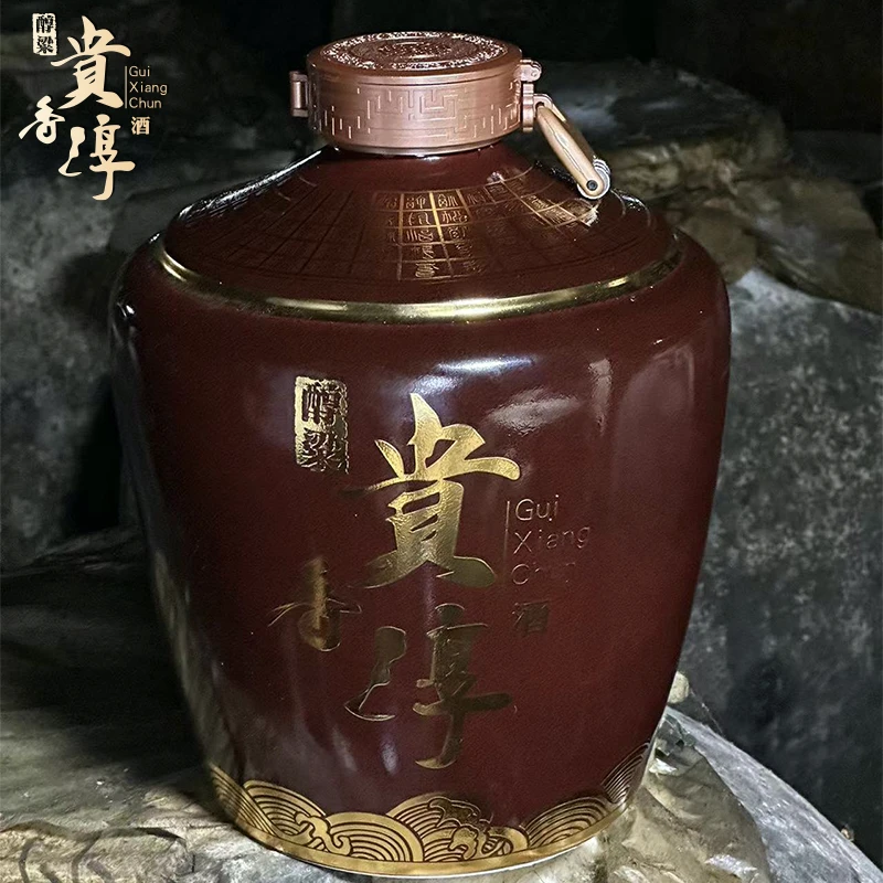 醇粱贵香淳 (棕色坛)  酱香型白酒53度2.5L*1
