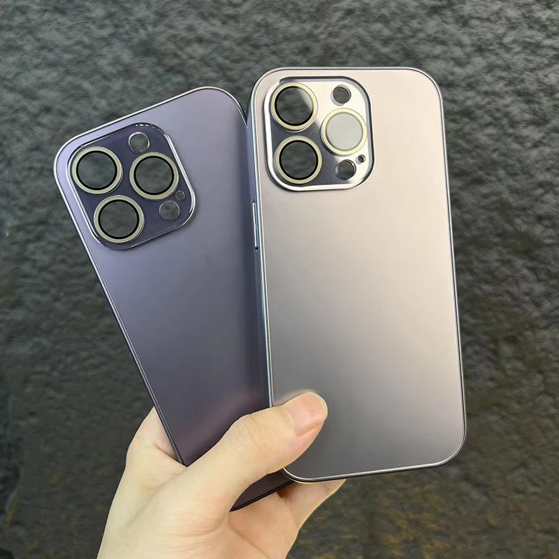 苹果15/14/13/12/11手机壳AG磨砂防摔iPhone15Promax全包镜头简约
