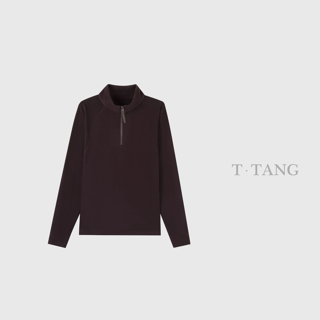 (微瑕介意勿拍）秋冬360g天丝奥绒亲肤高弹修身显瘦卫衣【6760】