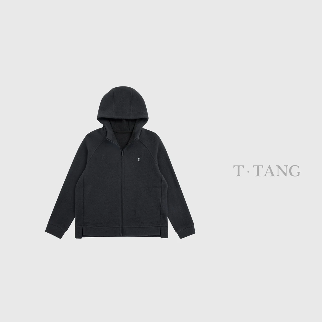 秋冬季450g山海绒面料休闲加厚时尚连帽宽松保暖外套【6719】mj