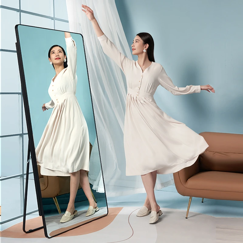 全身试衣镜穿衣落地镜子家用壁挂贴墙女生卧室化妆立体挂墙全尺寸