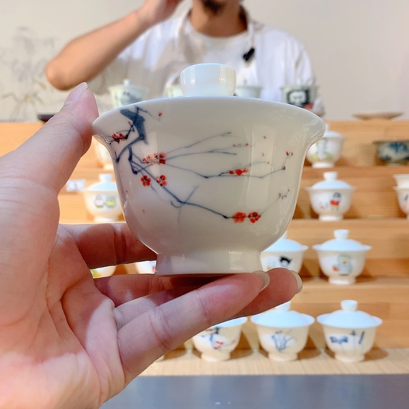 【闪购商品】陶瓷(***)陶瓷盖碗