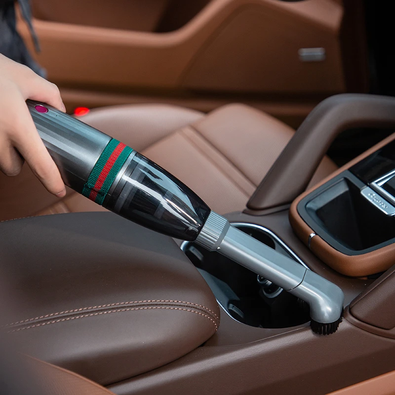 歌奈X-S6轻奢便携式车载吸尘器 车家两用强吸力大容量-灰色