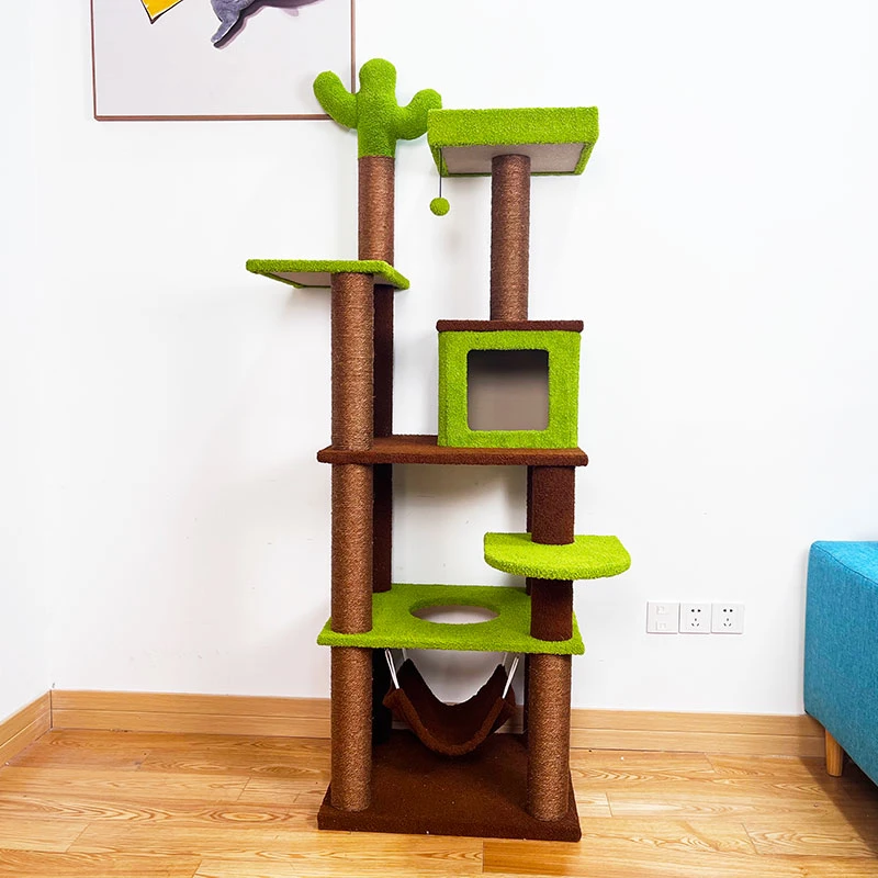 大型猫爬架猫窝树洞磨爪猫抓板四季不占地猫别墅冬季猫咪用品玩具