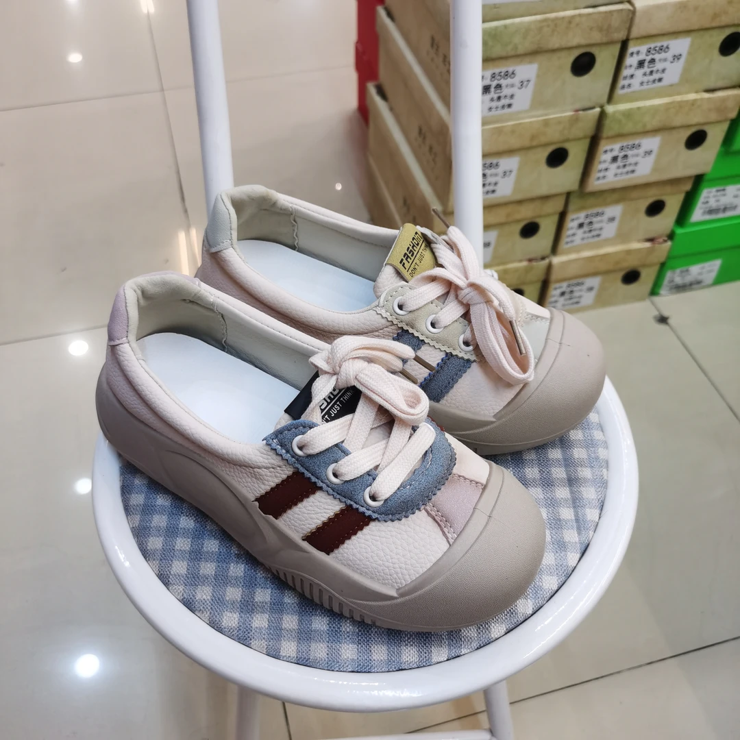 娃娃头休闲鞋1066复古厚底