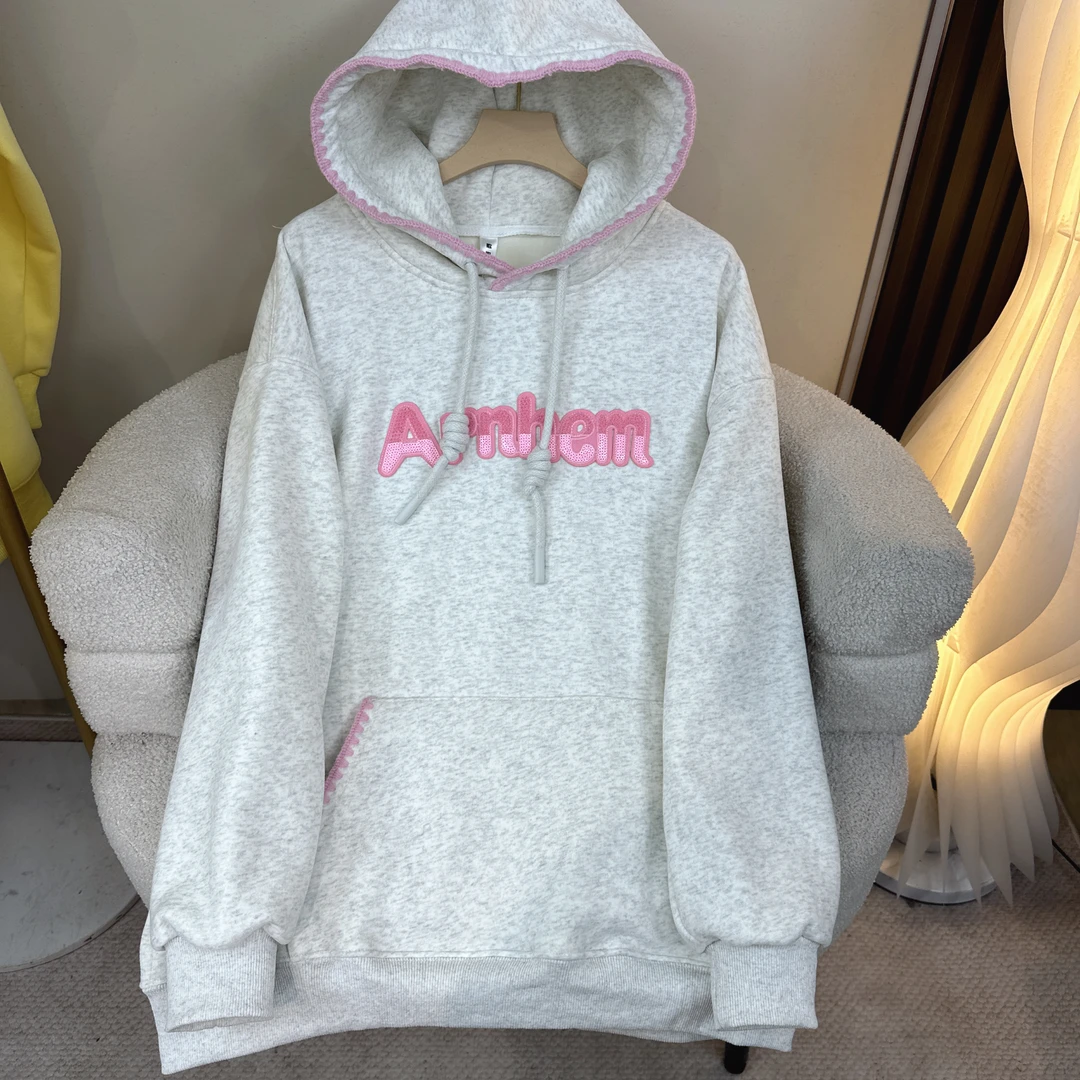 歌如虹品牌  时尚潮流均码加绒卫衣（276）