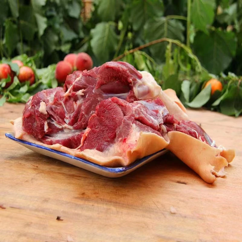 会泽黑山羊 带皮带骨羊肉 600克（默认砍小块）火锅食材