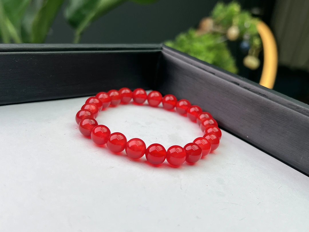 鱼 J 8mm圆珠 DIY手链Q201