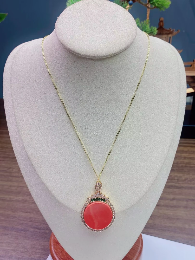 蛋面 DIY项链 Q416