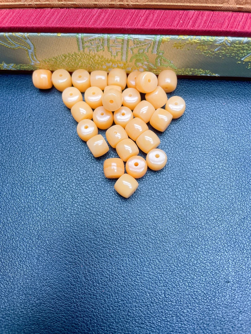 橙色桶珠散珠Q640