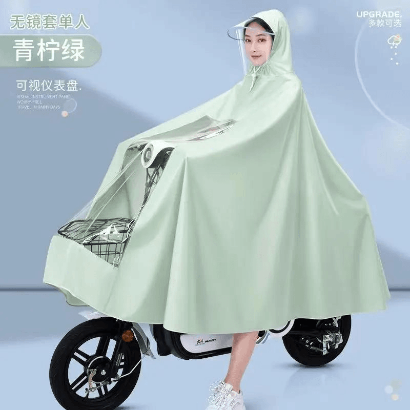 防暴雨加大厚新款电瓶车雨衣单人全身骑行专用电动雨披男女通用