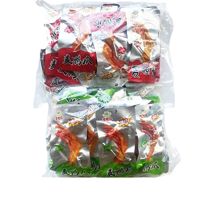 麦鸭仔龙岩泡鸭爪香辣福建特产鸭掌辣味鸭脚零食小吃休闲卤味食品