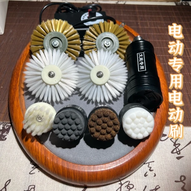 文玩专用电动刷 5种刷头 轻松应对各种纹路