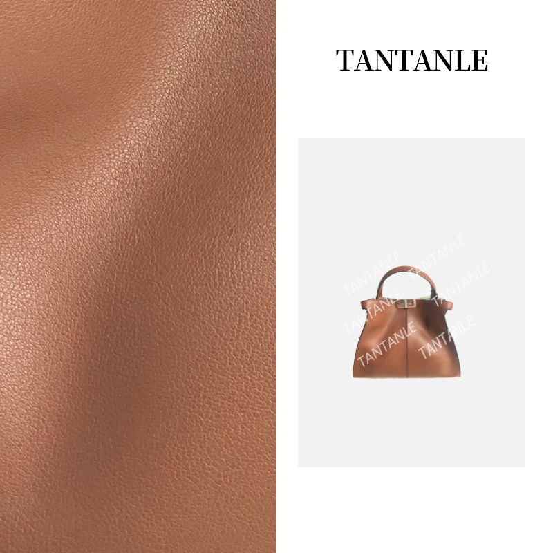 TanTanLe高定单肩时尚百搭经典潮流休闲分焦糖色女包