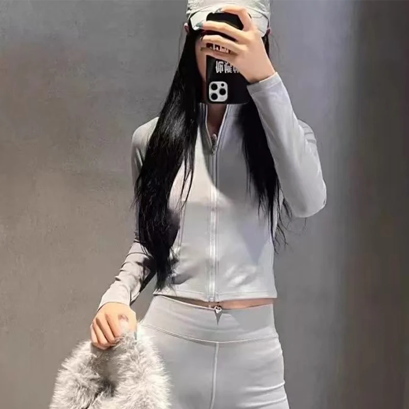 极限运动绒感塑身夹克磨毛绒面弹力上衣24冬季新款