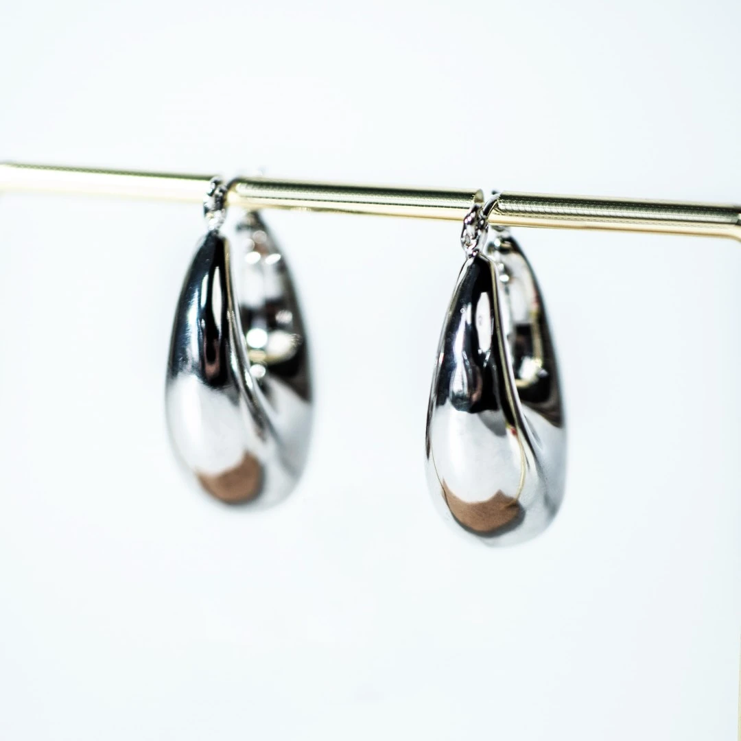 铜合金耳饰 ED1268 简约光面时尚设计款气质耳环