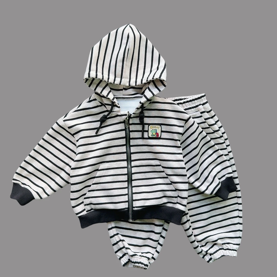 实体【棉逗熊品牌】2024男童韩版秋季休闲中小童洋气套装-11280