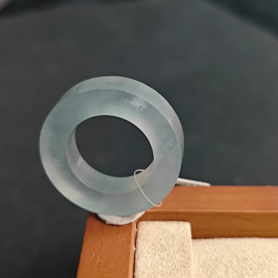 【杨玉环】天然A货翡翠戒CM09，毛货13圈口以上，自然光拍摄