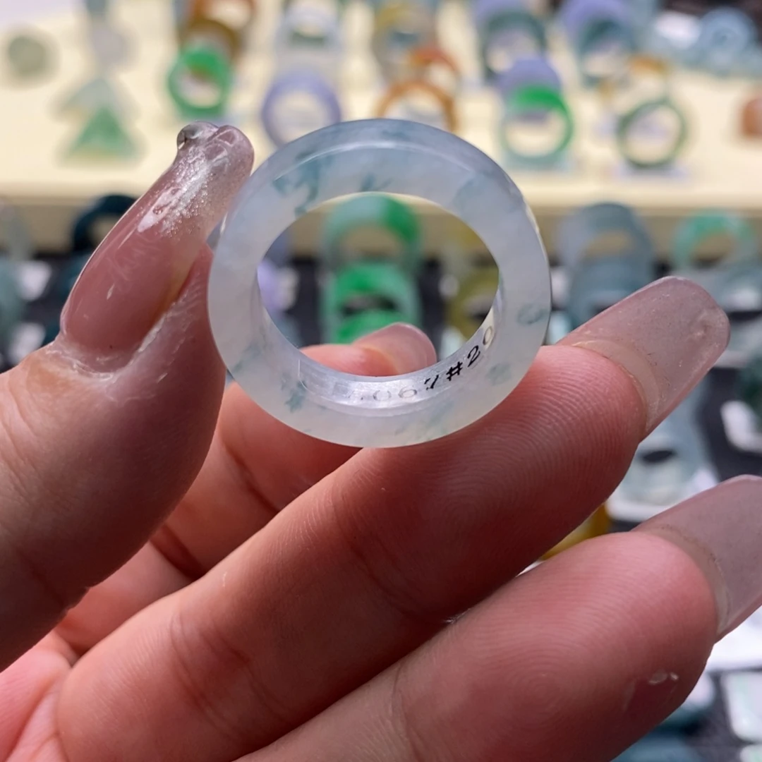 定制翡翠未镶嵌翡翠戒指20