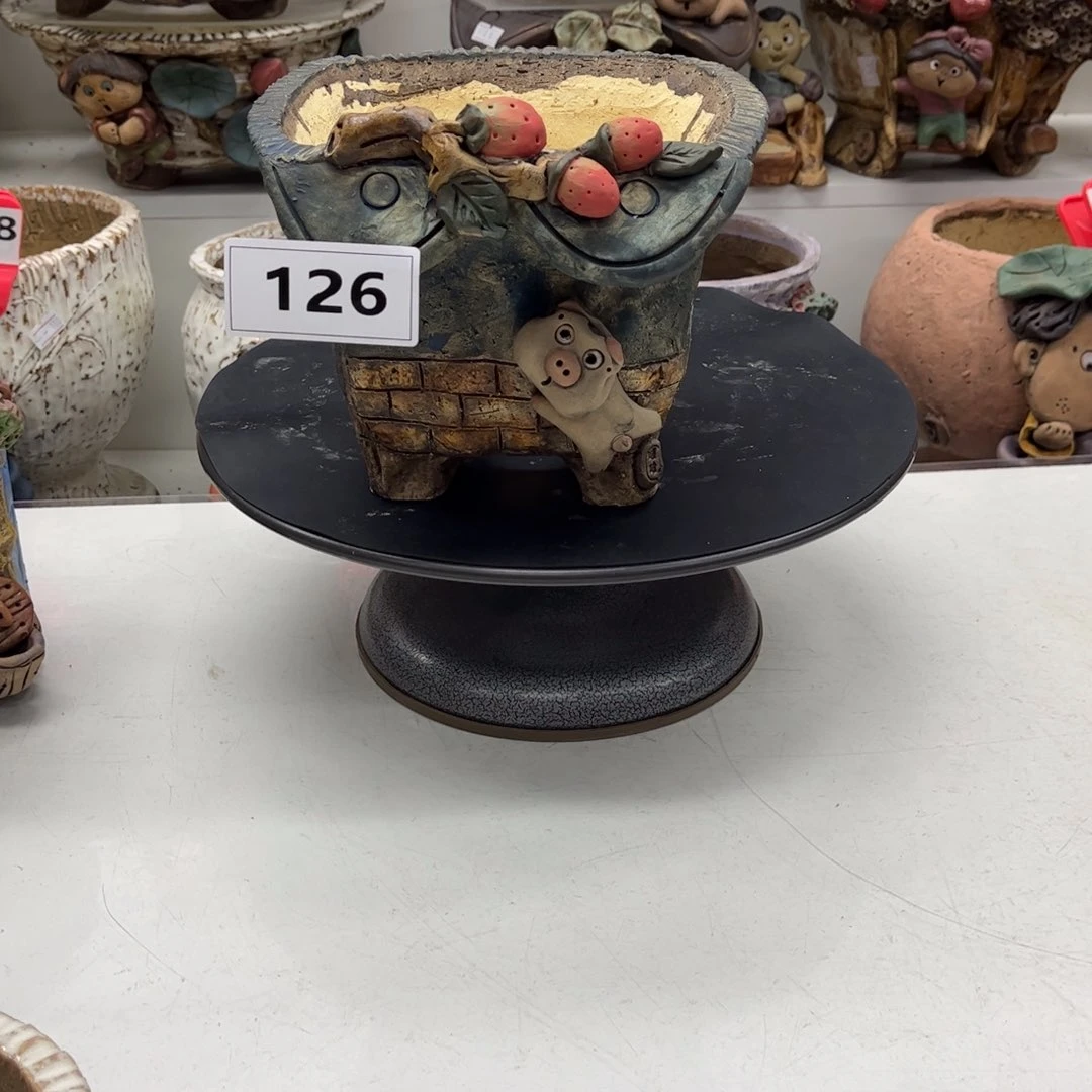 红陶20CM以下༄*࿐花盆126浅