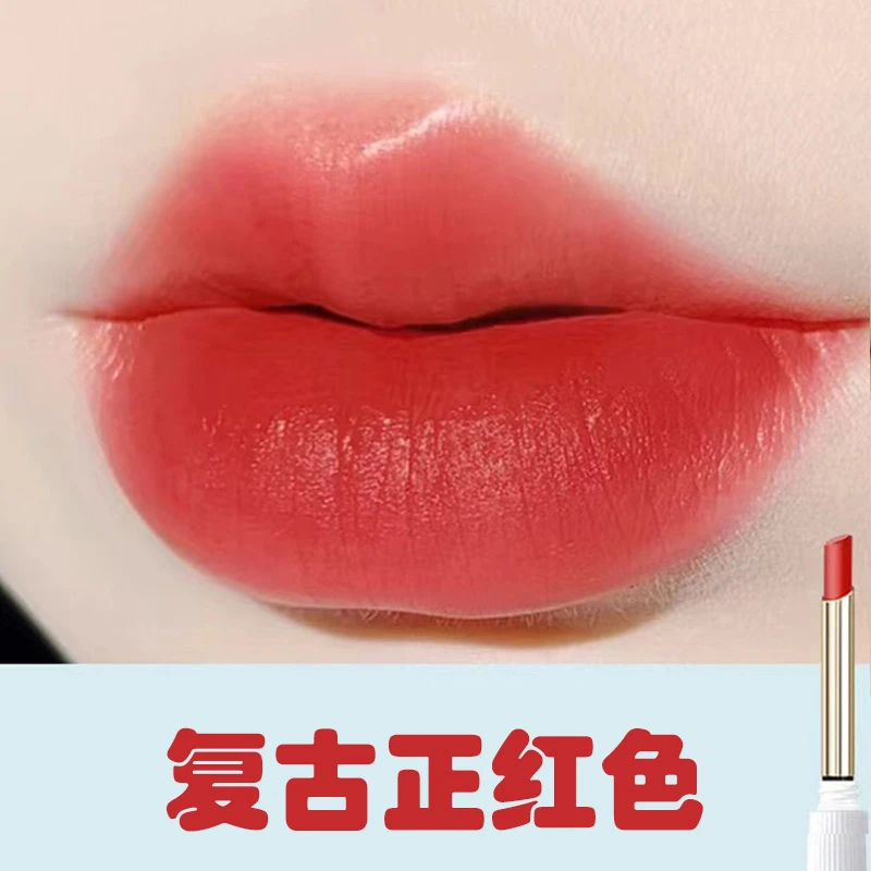 新款复古正红色口红气场女王不易掉色不易沾杯黄皮显白滋润大红色