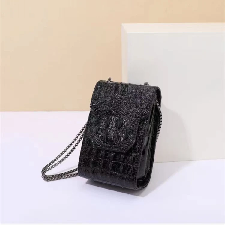H104新款2023时尚潮流迷你手机包单肩包腋下包斜挎小包鳄鱼纹女包