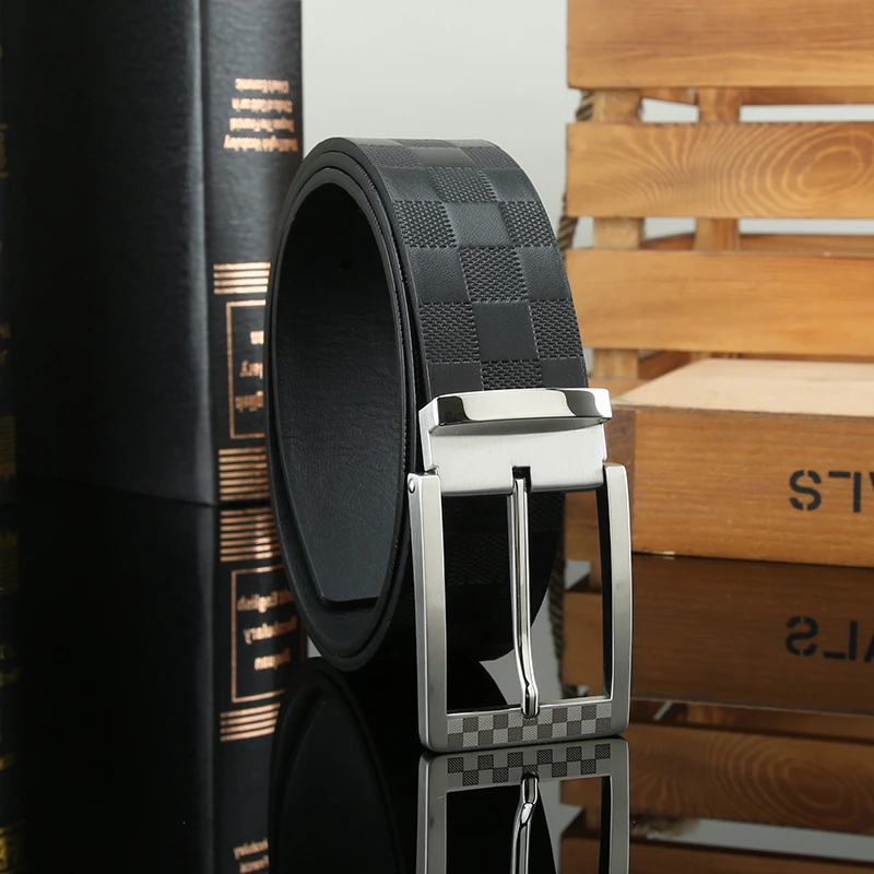 3.8针扣商务气质品味款男士高档腰带年轻人休闲裤带双面腰带潮流