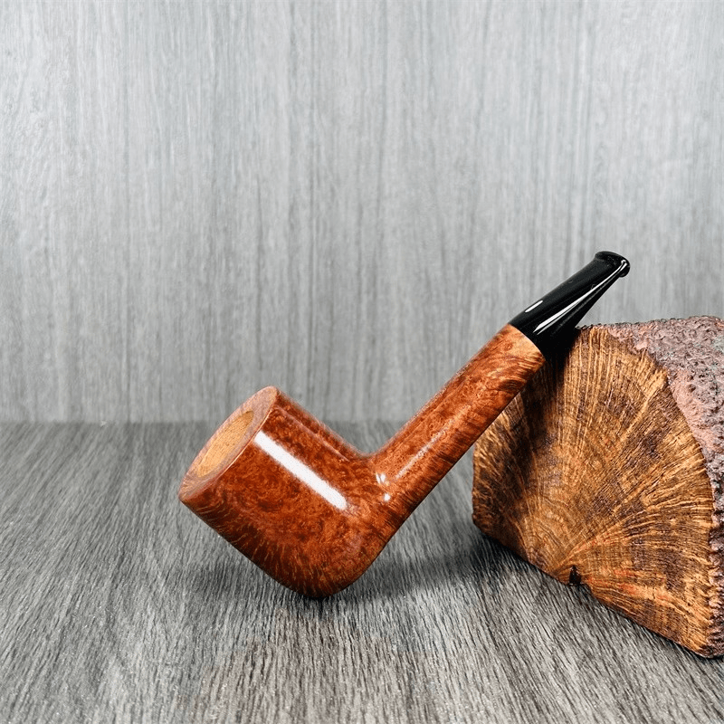 意大利Castello卡斯特罗手工石楠木烟斗城堡级4K扁杆加拿大式直斗