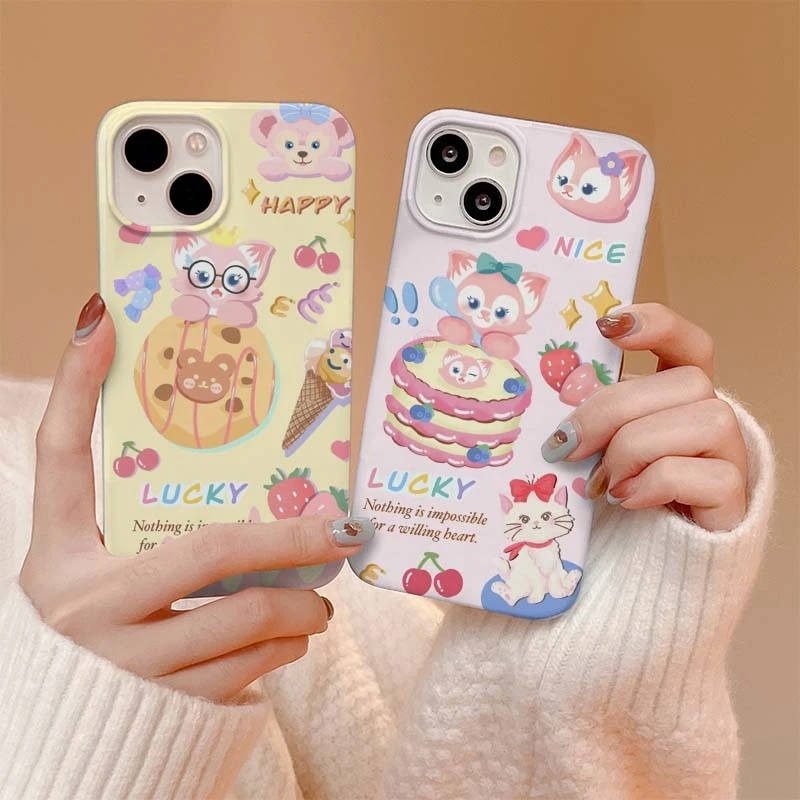 卡通小猫【苹果】菲林手机壳全包边高颜值轻薄耐脏网红iPhone15