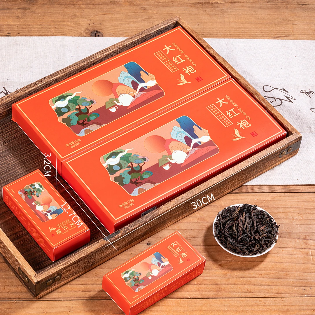 【远大前程】一叶千金 新茶大红袍 岩茶乌龙茶 25g*2条 搭配手提袋