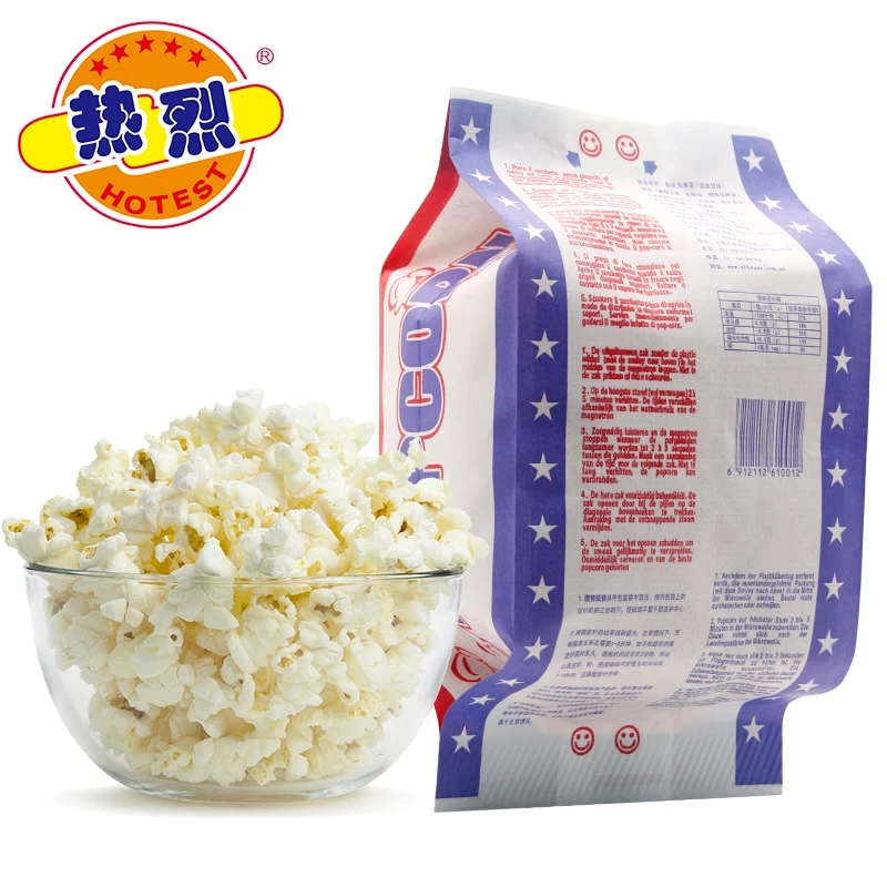 HOTEST/热烈热烈爆米花微波炉爆米花香脆奶油味100g制作简单奶香