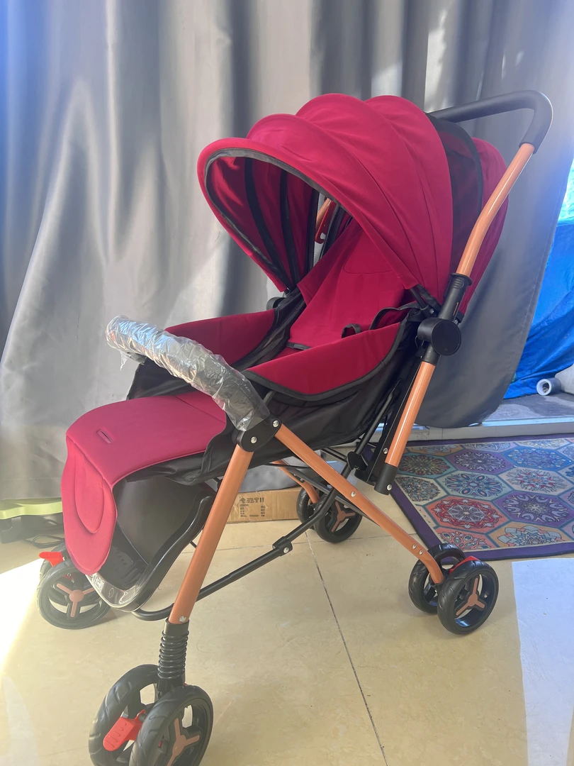 （颜色款式随机）婴儿手推车可坐可躺可折叠轻便宝宝推车婴儿车外出