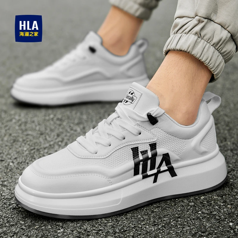 HLA/海澜之家男鞋2025新款春季爆款时尚百搭学生板鞋男士休闲潮鞋