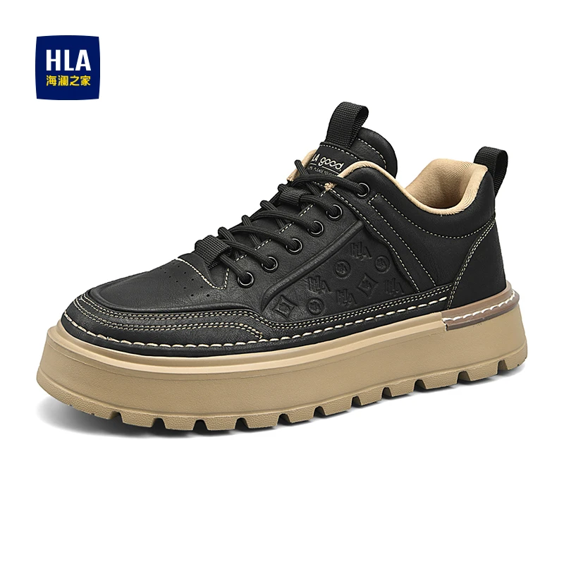 HLA/海澜之家正品男鞋爆款2025新款潮流百搭低帮鞋男士时尚休闲鞋