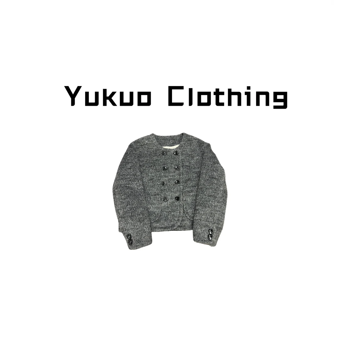 秋冬新款设计感双排扣外套