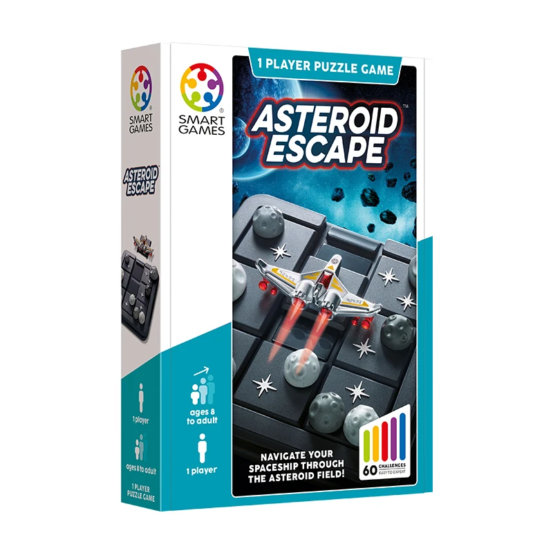 SmartGames宇宙迷航8岁+进阶版华容道立体拼块空间思维益智桌游