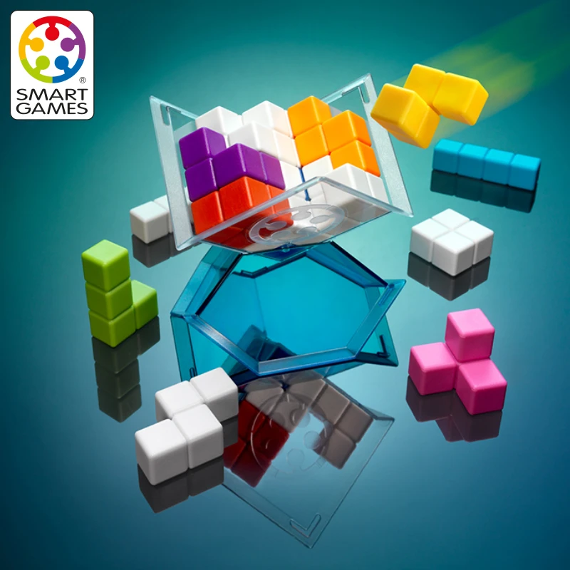 SmartGames爱思极 魔块多彩拼 益智桌游哄娃神器双人游戏玩具
