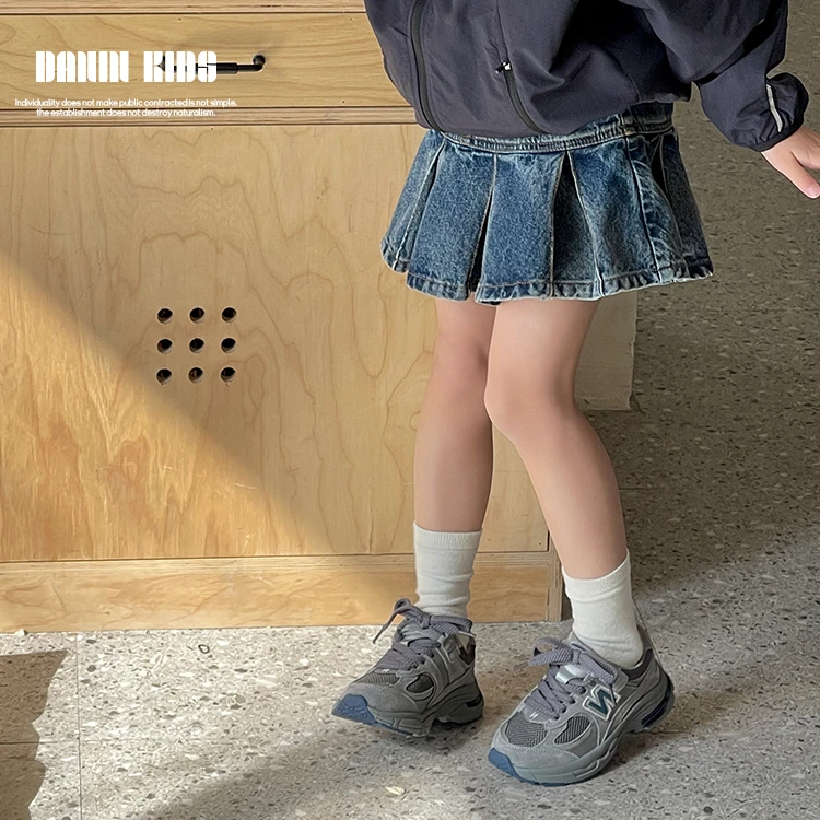 【嗒囜】242505 女童时尚牛仔裙半身裙春秋季儿童洋气百搭A字裙短裙